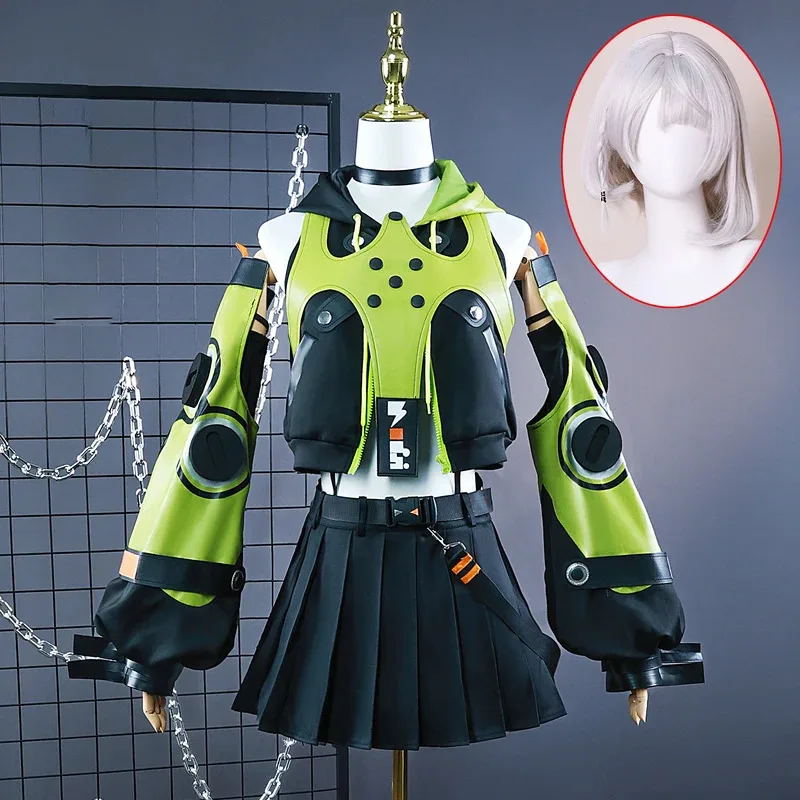 

Anby Demara Cosplay Costume Zenless Zone Zero Carnival Uniform Wig Anime Halloween Costumes Women Game