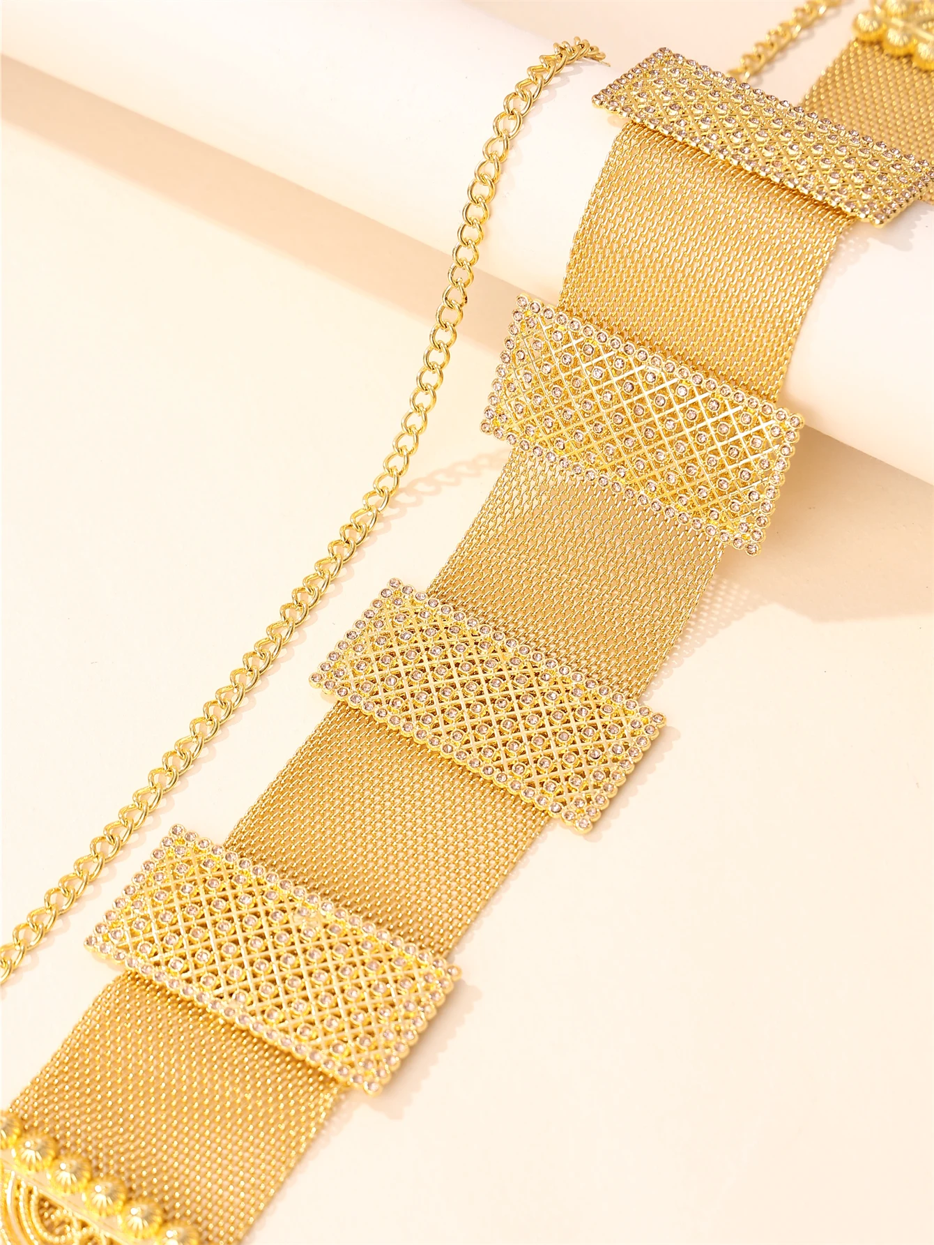 

Turkish Style Women's Belt Adjustable Palace Vintage Style Middle Eastern Bridal Wedding Gala Waist Chain Festival Accessory Gif