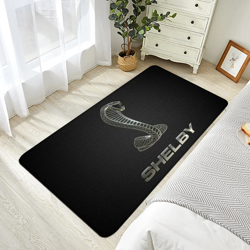 Shelby Logo Entrance Door Mat Outdoor Floor Mats Design Carpet for Kitchen Home Decor Items Aesthetic Room Rug Rugs Foot Bath