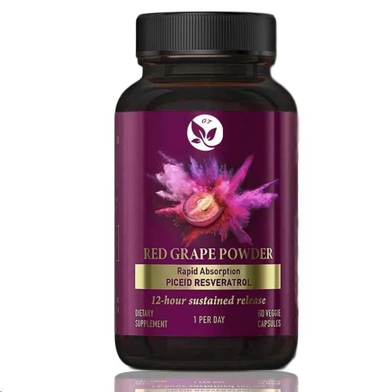 

Непрерывное освобождение добавок ревератрола, 60 капсул для сердца, потока крови и кетогенной дружелюбности, 60 капсул