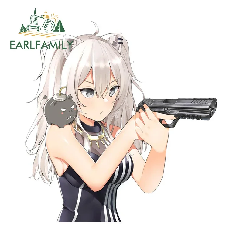 EARLFAMILY 13cm x 12.5cm for Shishiro Botan Car Stickers Windows Vinyl Car Accessories Decal Motorcycle Caravan Anime  Sticker