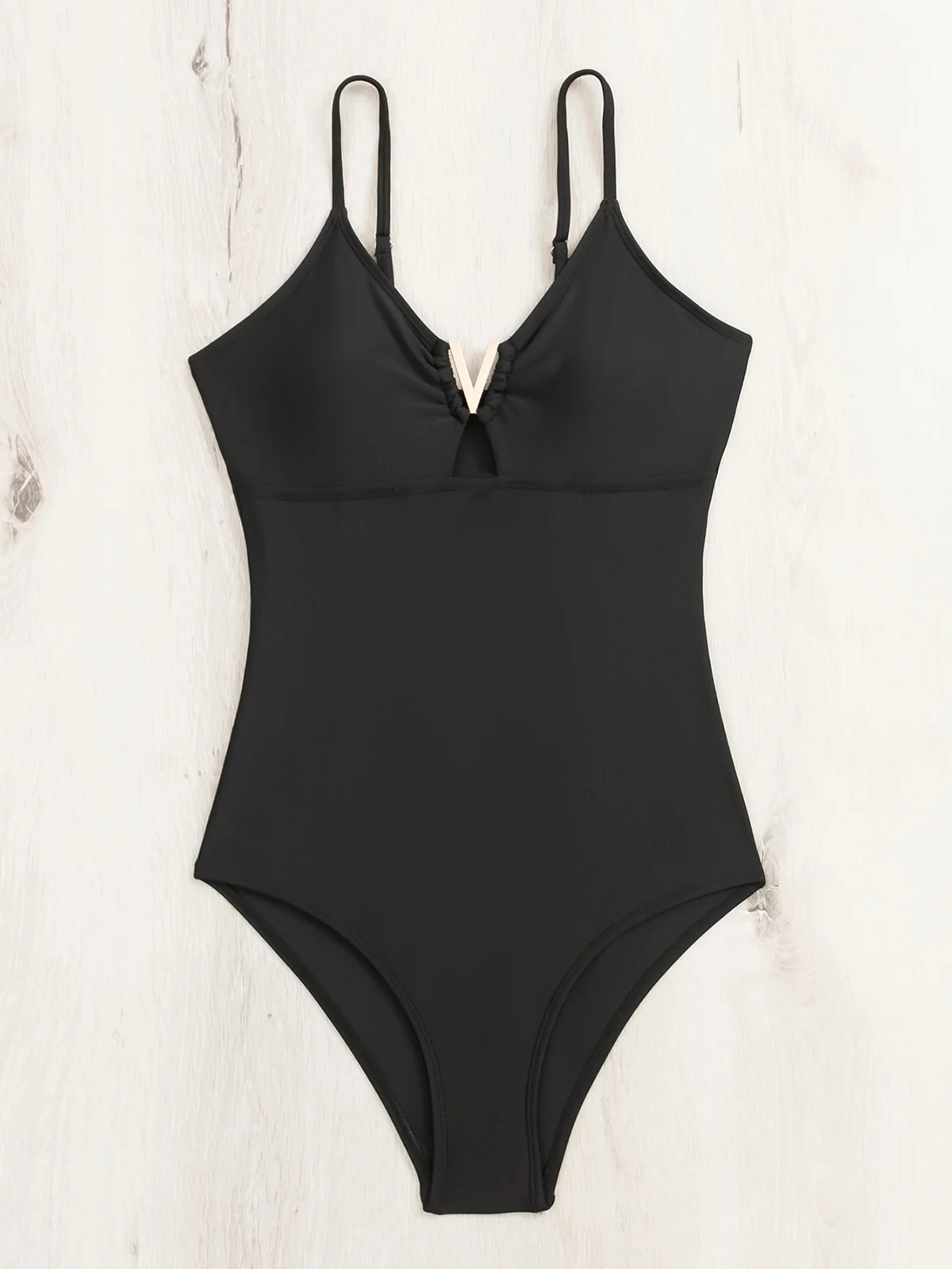 Nuovo set bikini intero 2025 costume da bagno donna sexy con fionda solida costume da bagno vuoto senza schienale costume da bagno estivo attillato push up da spiaggia