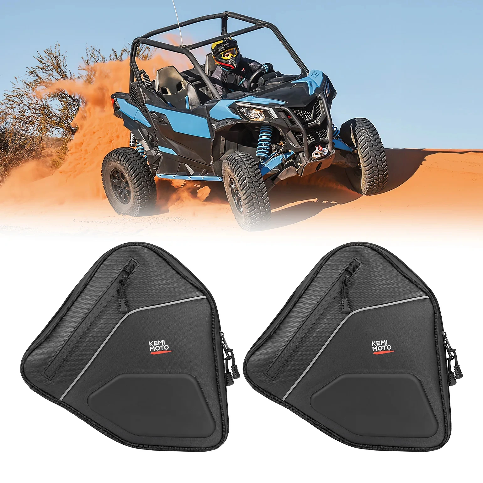 Door Bags EVA Door Storage with Padding for Can-Am Maverick Sport with Stock Doors Equiped with the Sport Half Doors 2017-2025