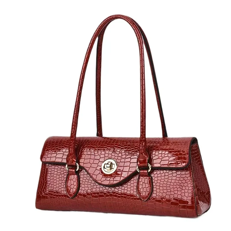 

Women's Bag Temperament Fashion Original Foreign Trade Exquisite Crocodile Handbag Large Capacity Shoulder Messenger Bag New