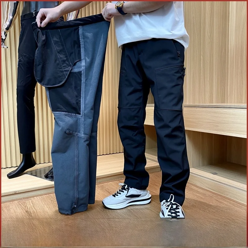 

Men's Winter Softell Hiking Pants Fce Lined Fully Taped Waterproof Outdoor Climbing Trousers Heavy Du Youth Sle