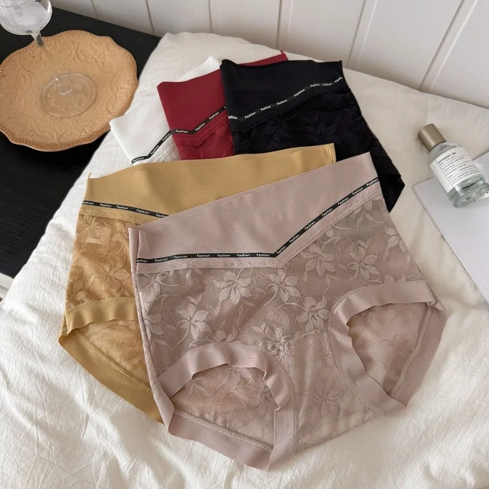 

High Waist Thin Lace Panties Shapewear Belly Contracting Postpartum Body Shaper Seamless Tummy Control Underwear