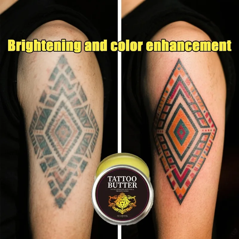 Crema bálsamo para el cuidado de la piel, tatuaje, hidratante, nutritivo después del tatuaje, ilumina la fijación duradera del Color, no irritante