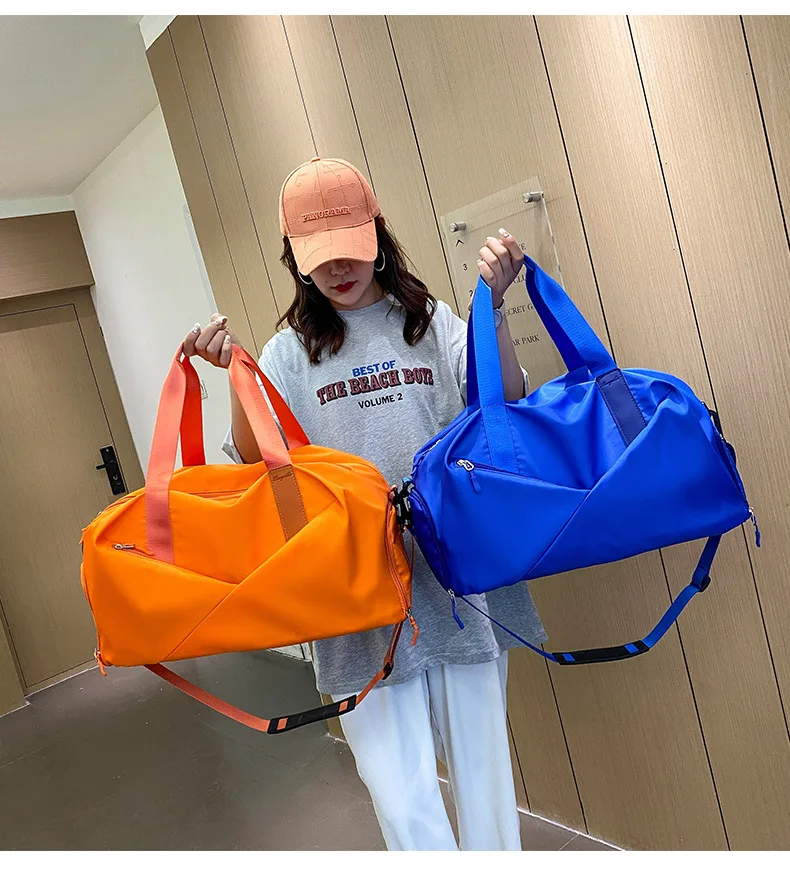 Travel Handbag Women Sports Gym Bag Waterproof Dry Wet Bags Multifunctional Weekender Duffel Fitness Training Messenger X393A