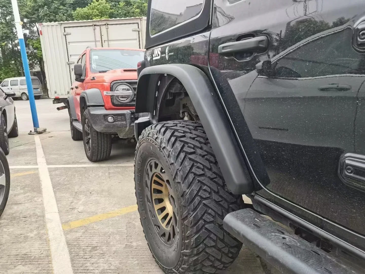 High-top Fender Flare With Day Running Light for Jeep Wranger JL