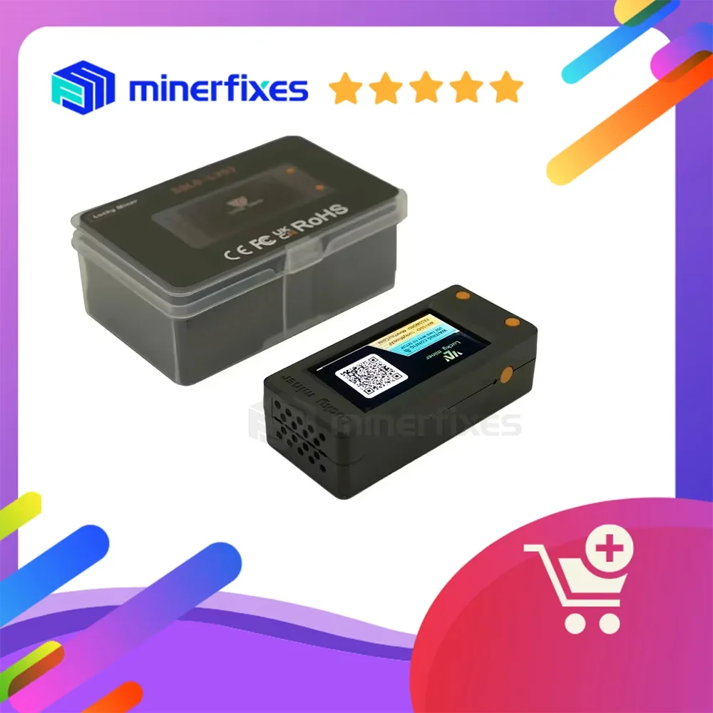 جهاز تعدين بيتكوين لاكي مينر LV02 74KH/S SHA256 BTC SOLO جهاز تعدين التعدين اليانصيب جهاز تعدين التشفير ASIC آلة التعدين الصامتة.. #1