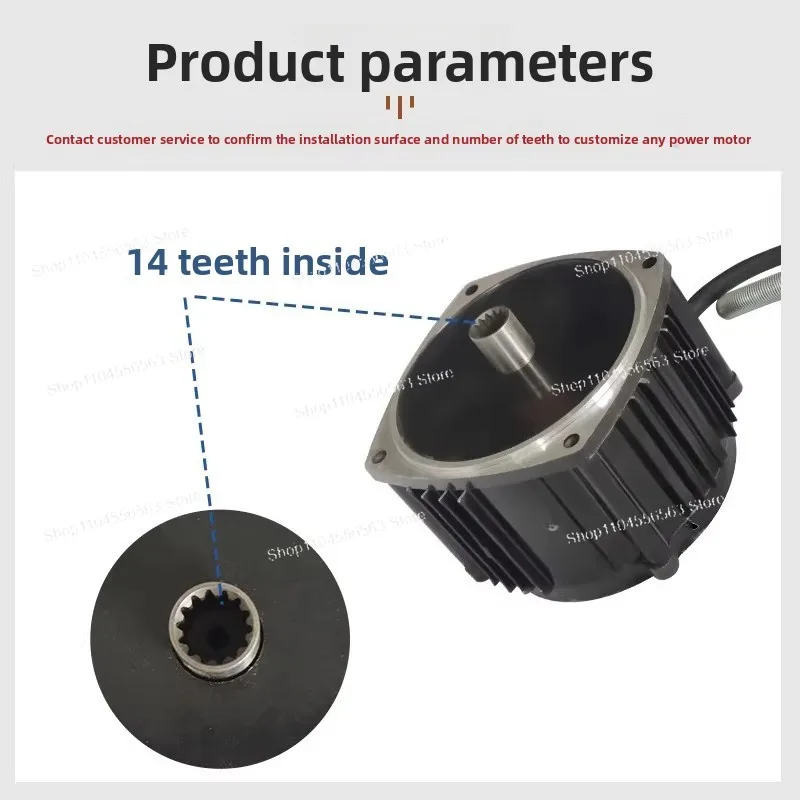 48V60v1000w electric forklift drive motor Diniu matching brushless motor lifting loading and unloading truck
