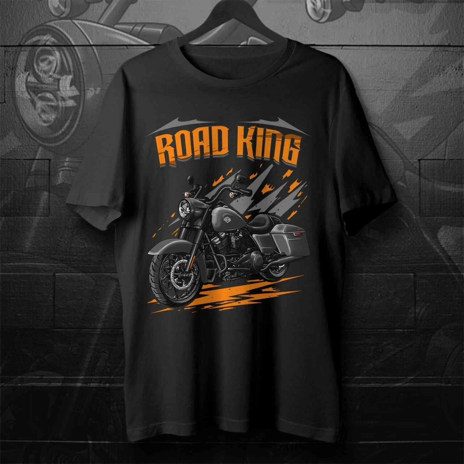 2021-2024 Models H-D Road King Special Motorcycle T-Shirt 100% Cotton O-Neck Short Sleeve Summer Casual Mens T-shirt Streetwear