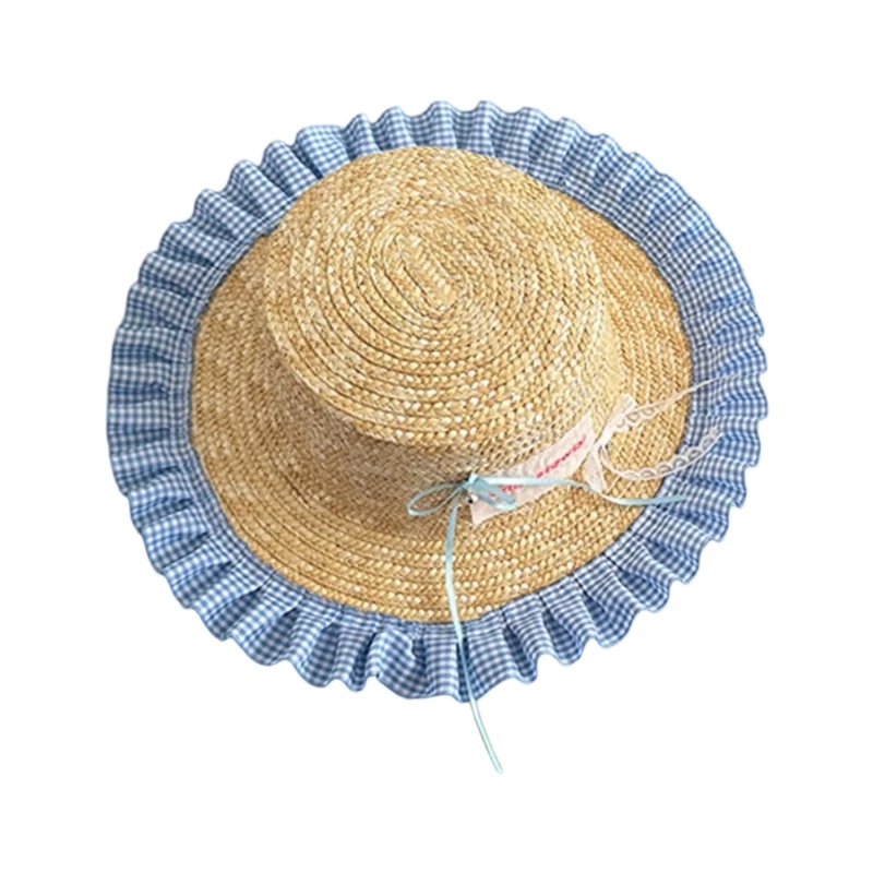 

Lovely Kids' Unique Sun Hat Stylish Adjustable Bucket Hat with Ruffled Edges