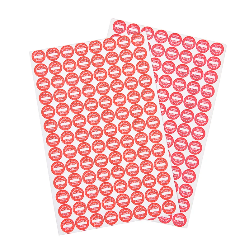 208Pc 10Mm Garantie Breekbare Zegel Label Sticker Universele Gegarandeerde Leegte Sticker