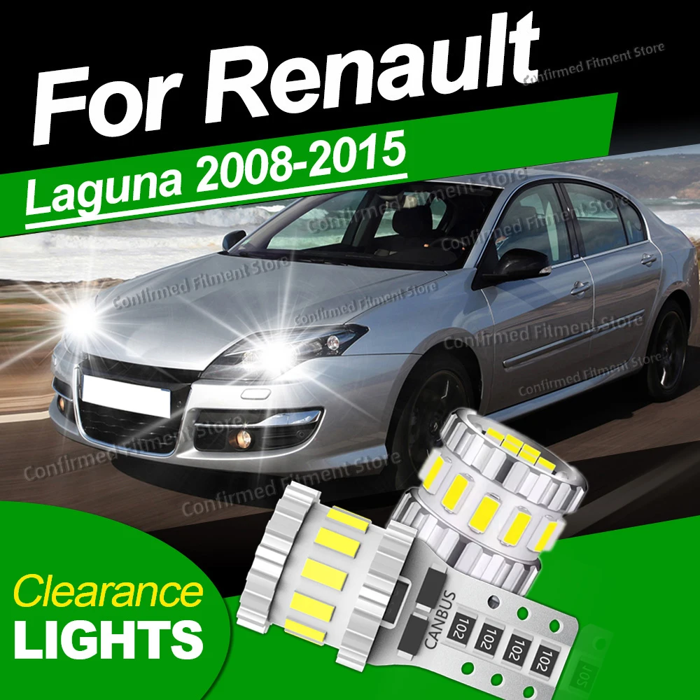 

2PCS T10 Canbus No Error Super Bright LED Clearance Light For Renault Laguna 3 III MK3 2008 2009 2010 2011 2012 2013 2014 2015