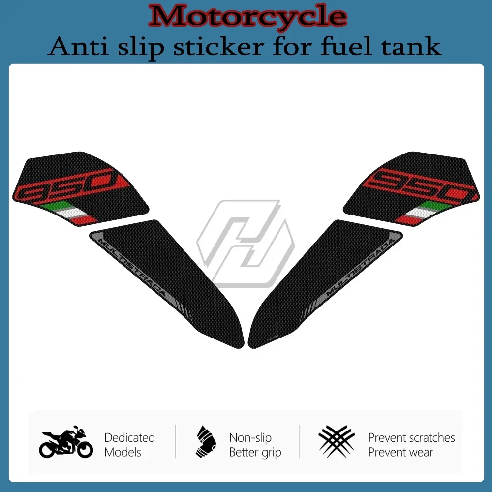 

Motorcycle Anti-slip Side Tank Pad Protection Knee Grip Mat For Ducati Multistrada 950 950S 2019-2022 sticker