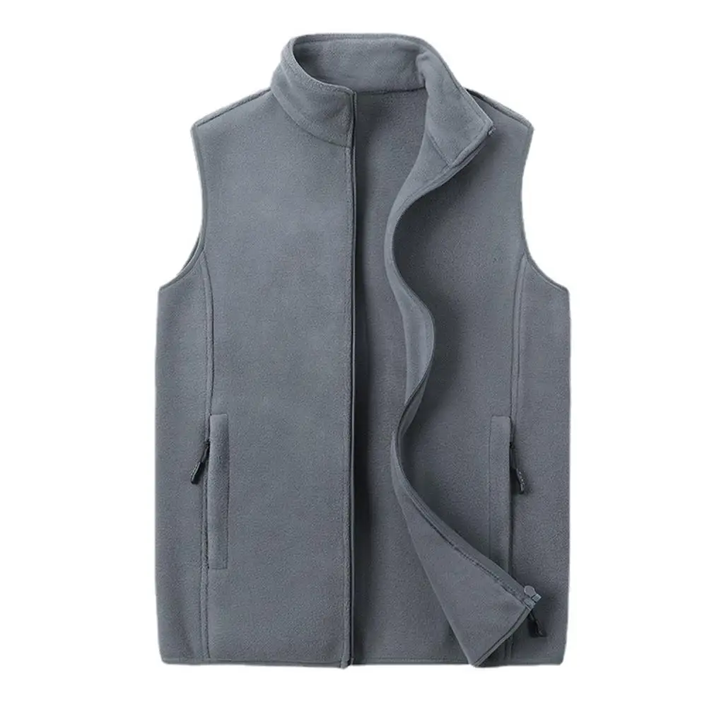 Autumn Fashion Plus Size Male Warm Waistcoat Fleece Vest Men's Lamb Cashmere Warm Sleeveless Coat Men Brand Clothing Winter Vest