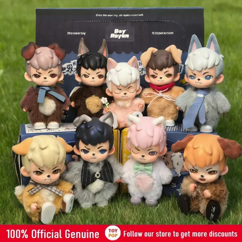 

TNT Boy Rayan Blind Box - No Puppies No World Series Fluffy Collectible Figure Trendy Desktop Decoration Ideal Gift for Toy Fans