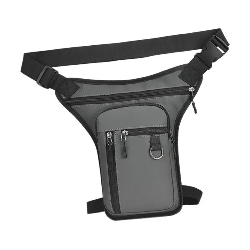 Thigh Bag Waist Pack Adjustable Waist and Thigh Strap for Motorbike Ride