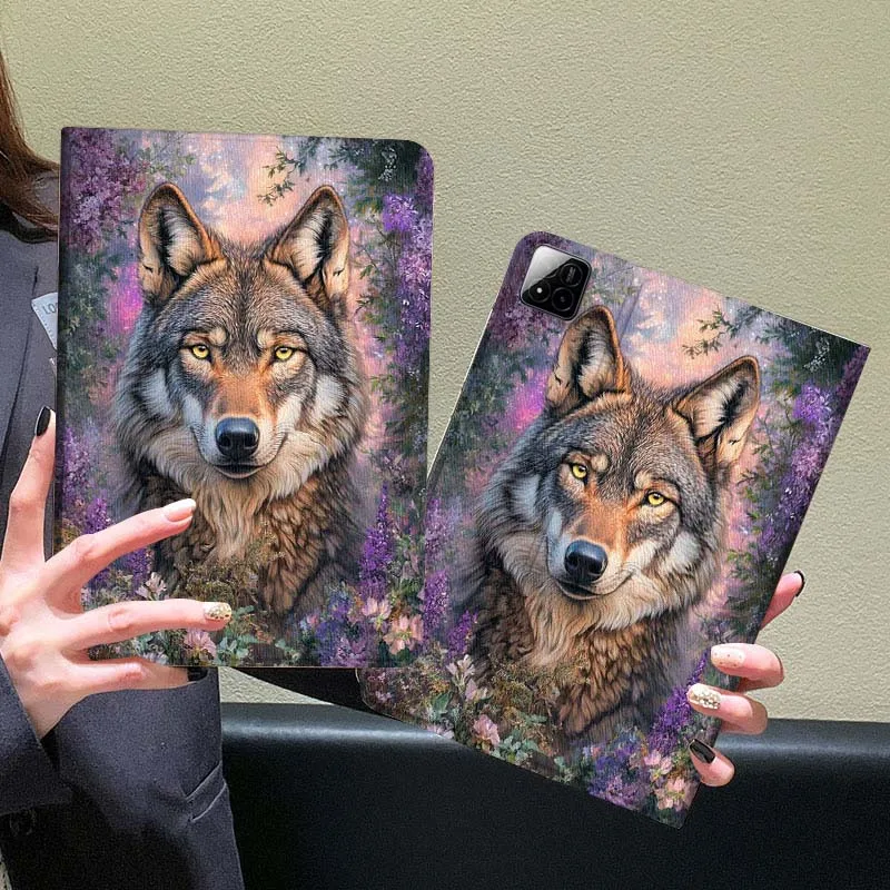 

Art Anime Wolf Pattern For Xiaomi Redmi Mi Pad 5 6 6s 7 SE Pro Max Ultra 12.4 12.5 14 inch Tablet Case