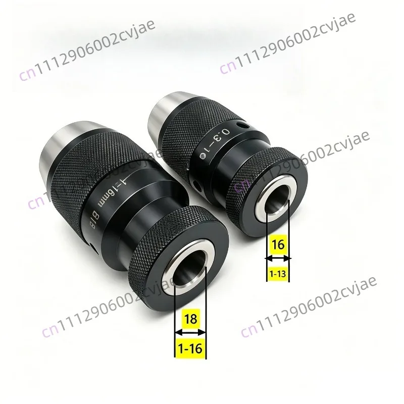1-13-B16 / 1-16-B18 Taper Self-Locking Chuck, Heavy-Duty for Milling Machine & Drill Press