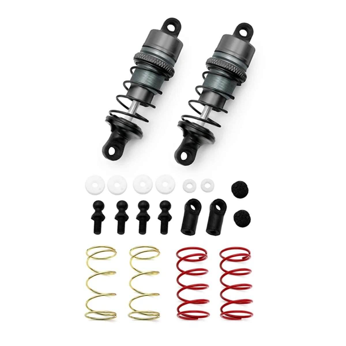 

1/10, 1 пара металлических гидравлических амортизаторов, радиоуправляемый автомобиль с дистанционным управлением, плоский гоночный дрифт-автомобиль (63 мм), цвет свинца