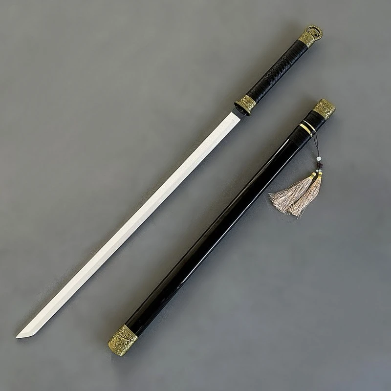 103 سنتيمتر/40.56in القرون الوسطى السيف أنيمي الأجهزة الطرفية عرض كاتانا خشبية نموذج الدعائم مع غمد تحصيل مكتب لوازم الحفلات لعبة