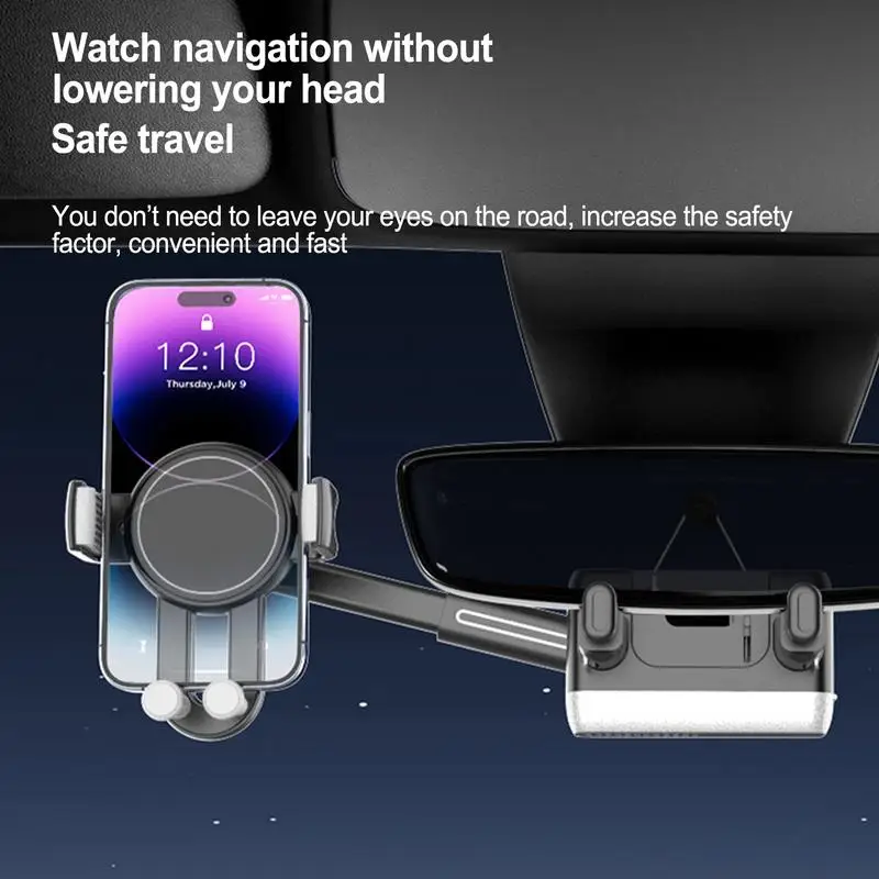 

Car Smart Phone Holder Auto 360-Degree Rotatable Phone Holder Car Interior Accessories Vehicle Smartphone Support For Navigation