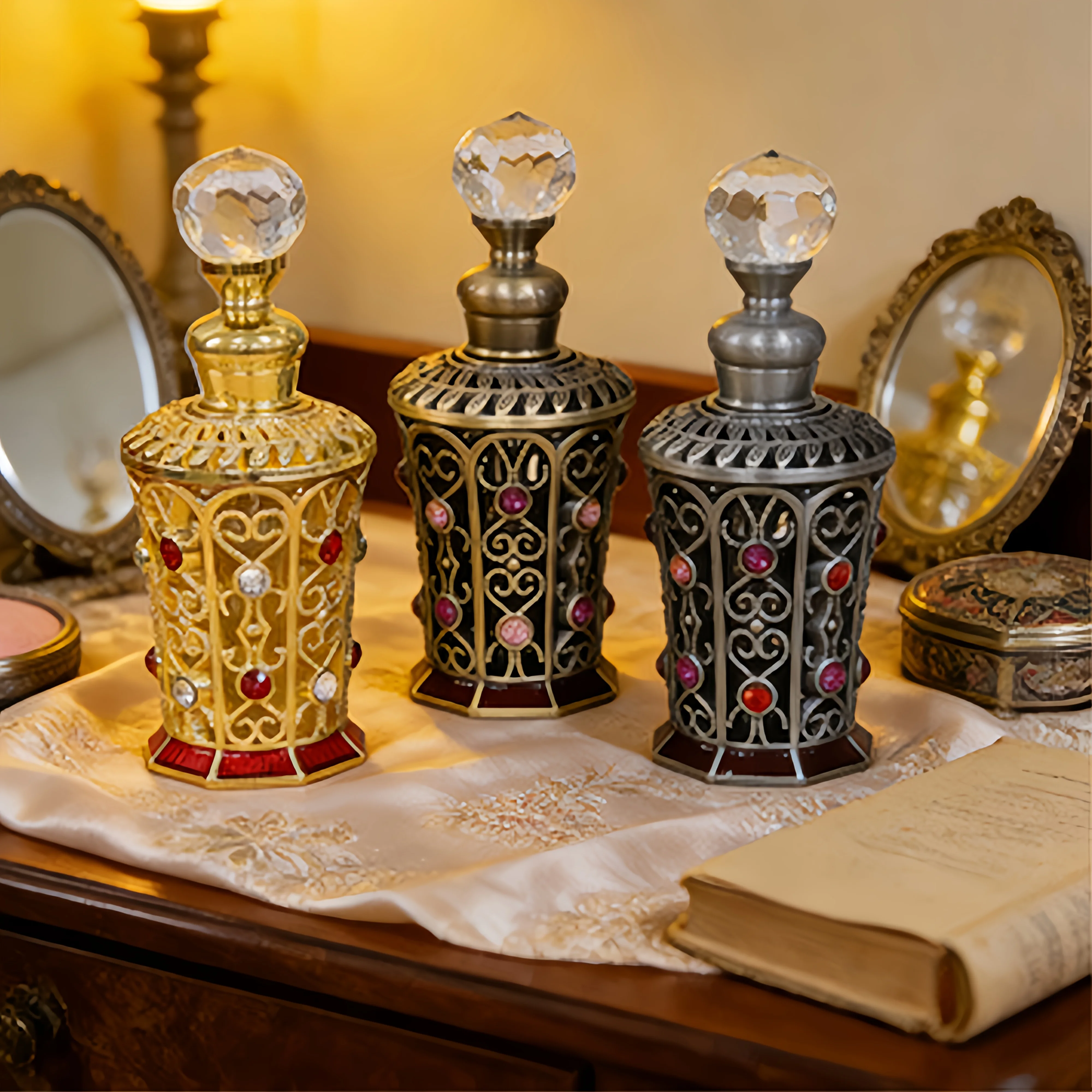 Набор винтажных флаконов для д – обзор и цена Luxury Skincare Bottles