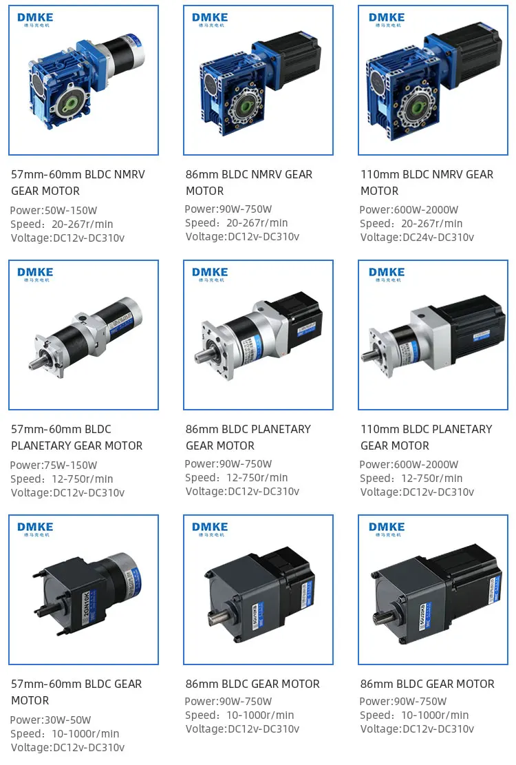 BeUDMKE Bldc Worm Gear Motor Reducer 24v to 12v 5W 100W 150W 60MM DC Motor 25-267RPM