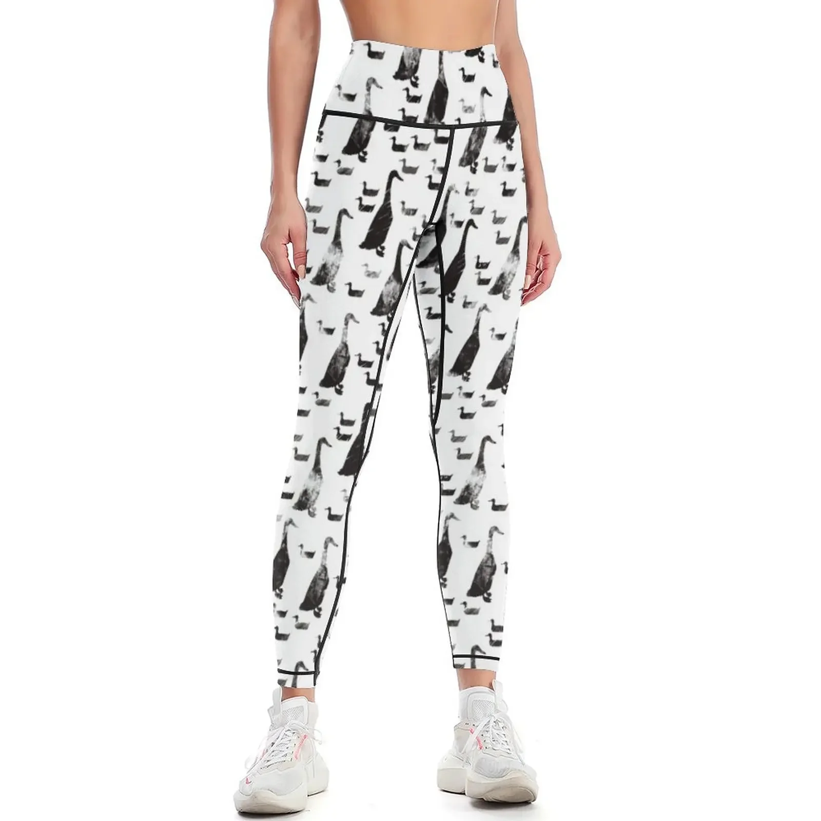 

Geese and ducks. Leggings Women's fitness high waist Fitness clothing sportswear for gym Womens Leggings