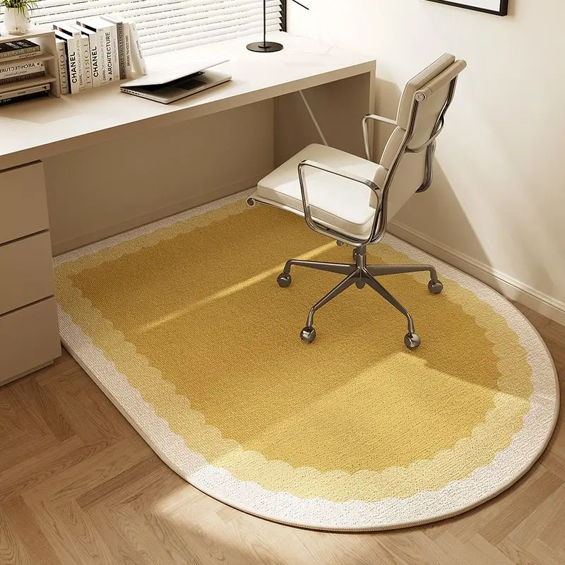 Korean Style Arched Bedroom Computer Chair Floor Mat Children's Learning Area Chair Carpet Study Desk Anti Slip Foot Cushion