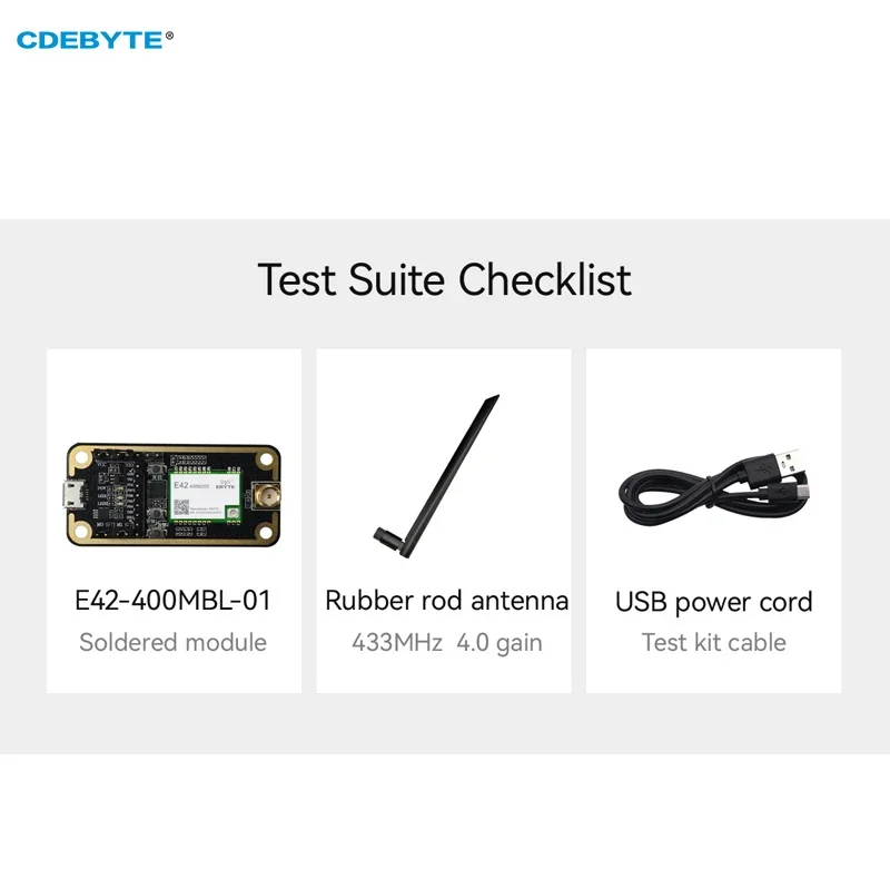 Test Board 433/470MHz CDEBYTE E42-400MBL-01 20dBm USB Interface Easy Use RF Transceiver Module Test Kit 2.5KM