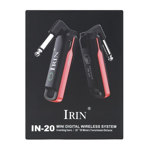 Sistema de guitarra inalámbrico IRIN, transmisor receptor de guitarra inalámbrico recargable incorporado de 99 canales para bajo de guitarra eléctrica