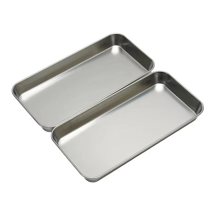 

NIGF стоматологический поднос из нержавеющей стали, медицинский хирургический поднос для инструментов, металлическая квадратная пластина, стоматологические лабораторные инструменты, ящик для хранения, блюдо