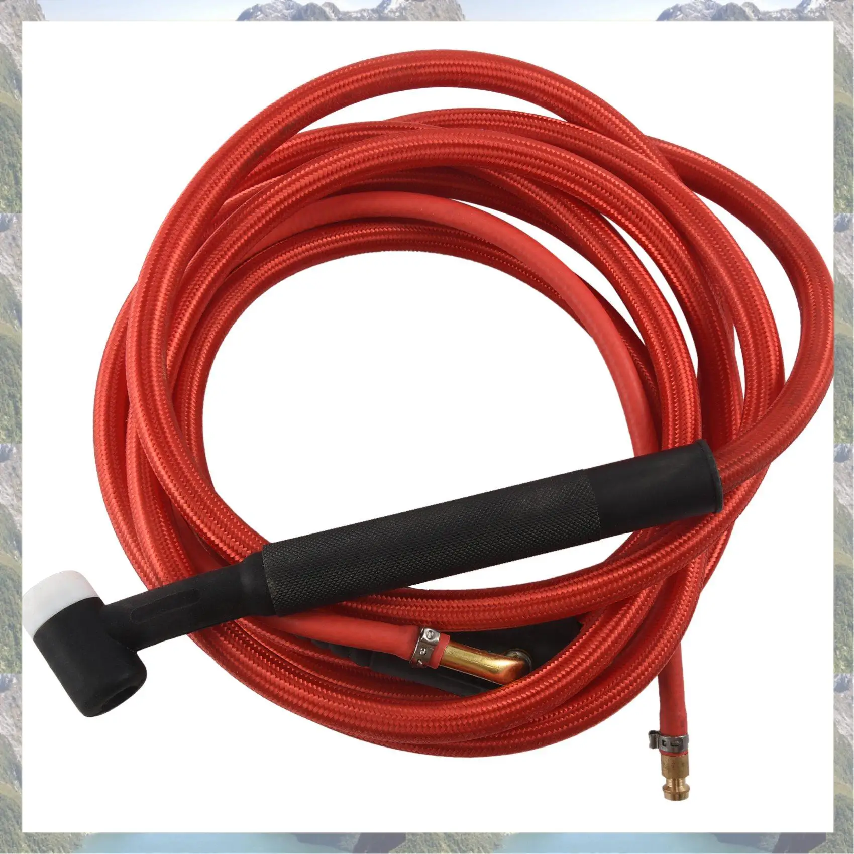 

2025 Trend TIG Welding Torch Quick Connector Gas-Electric Integrated Red Hose Cable Wires 4M 35-50 Euro Connector 13.12Ft