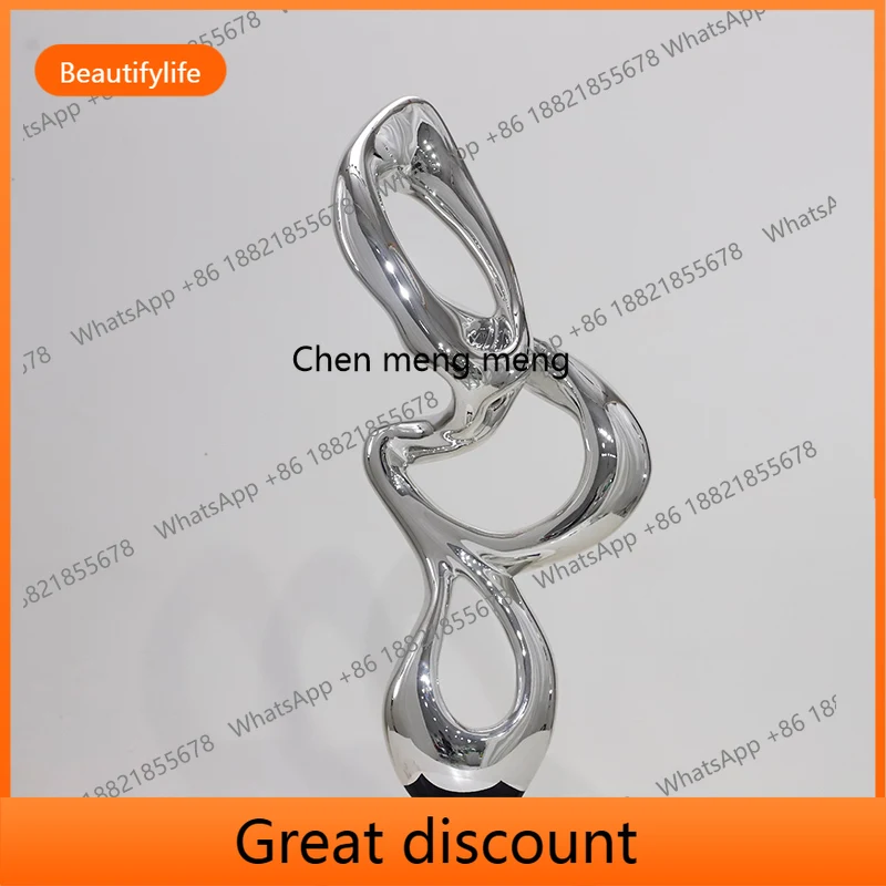 M02 Office craft ornament creative glass fiber reinforced plastic electroplating sculpture art entrance decoration