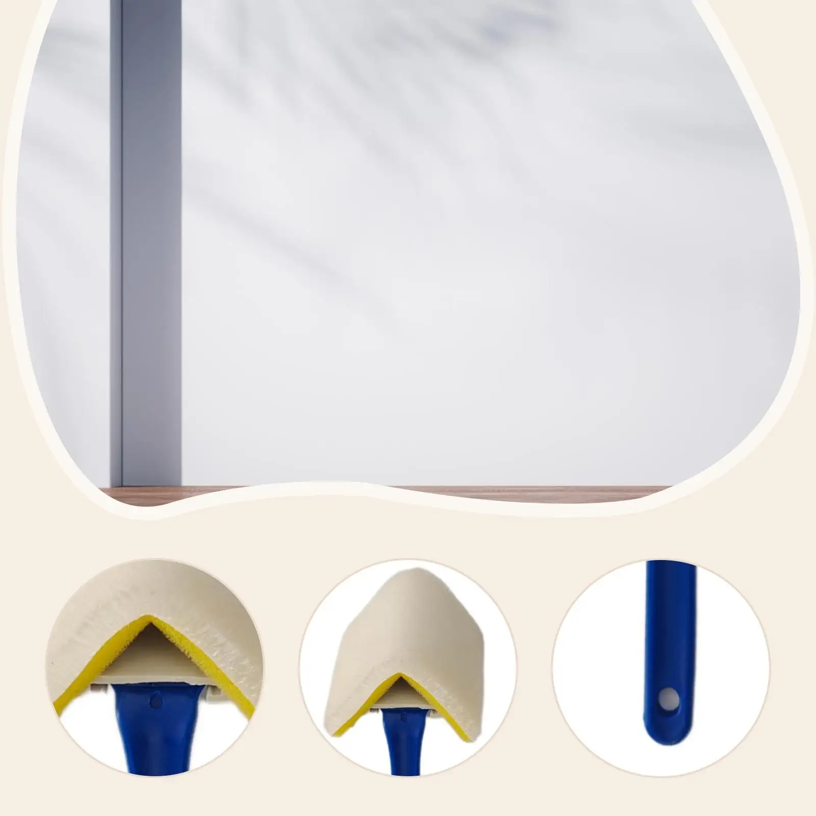 ملحقات فرشاة الرسم الزاوية المصنوعة من النايلون مقاس 1 بوصة للمناطق الصغيرة الاحترافية