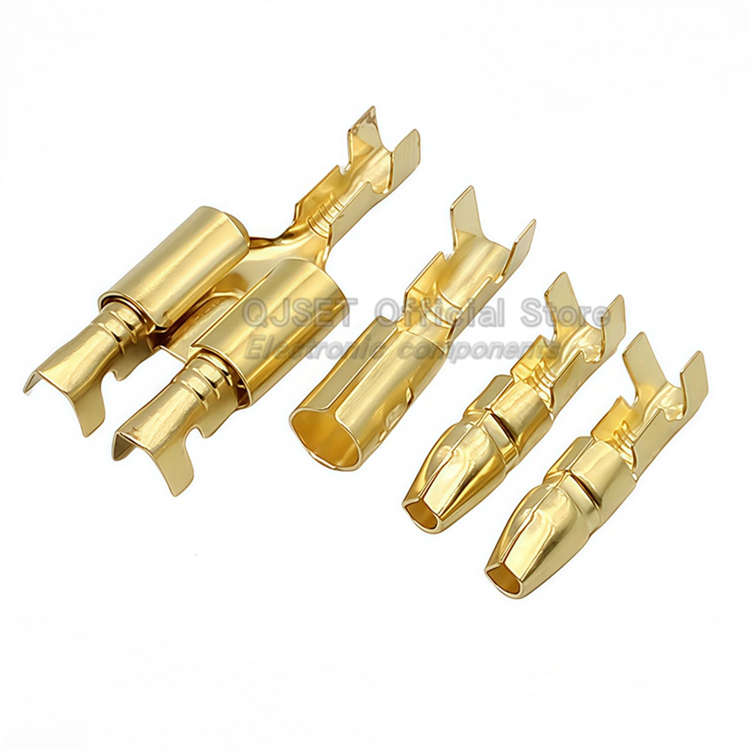 50 Set 3.5mm 4mm Bullet Crimp Terminals Automotive Wire Connector Terminals Male and Female Docking Terminals Wire Connector Set