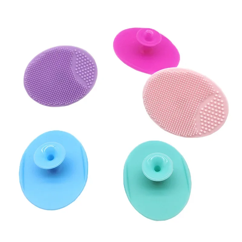 5pcs Silicone Face Cleansing Brush Facial Deep Pore Skin Care Scrub Cleanser Tool New Mini Beauty Soft Deep Cleaning Exfoliator