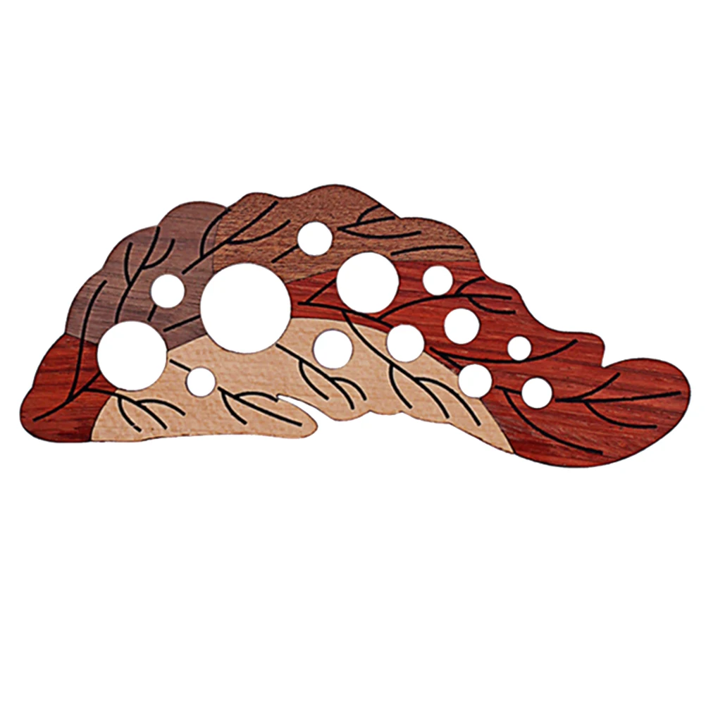 

Electric Guitar Grape Leaf Red Wooden Pickguard Scratch Plate Guitar Anti-Scratch Board DIY Replacement Accessory