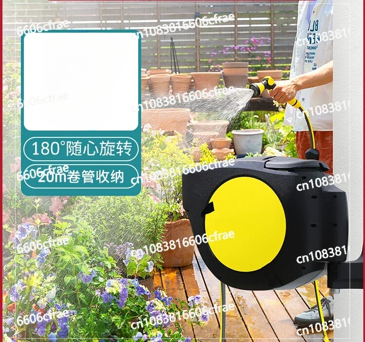 

Automatic Telescopic Recovery Water Pipe Frame Garden Watering Watering Nozzle Water Gun Storage Frame Pipe Reel