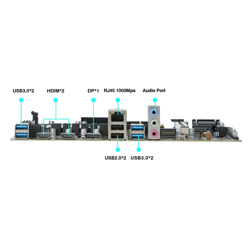 M-ATX LGA 1151 CPU Motherboard Combo Core Interposer 0000 ES 1.8GHz-4.5GHz 6C12T (Rujuk CPU Terintegrasi I7 11600H) PC Gaming
