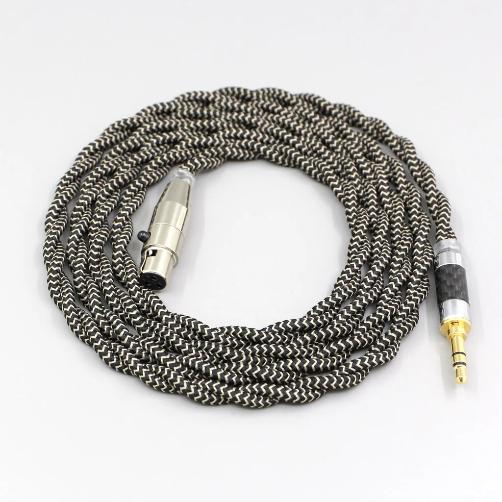 2 Core 2.8mm Litz OFC Earphone Shield Braided Sleeve Cable For AKG Q701 K702 K271 K272 K240 K141 K712 K181 K267 K712 LN008070