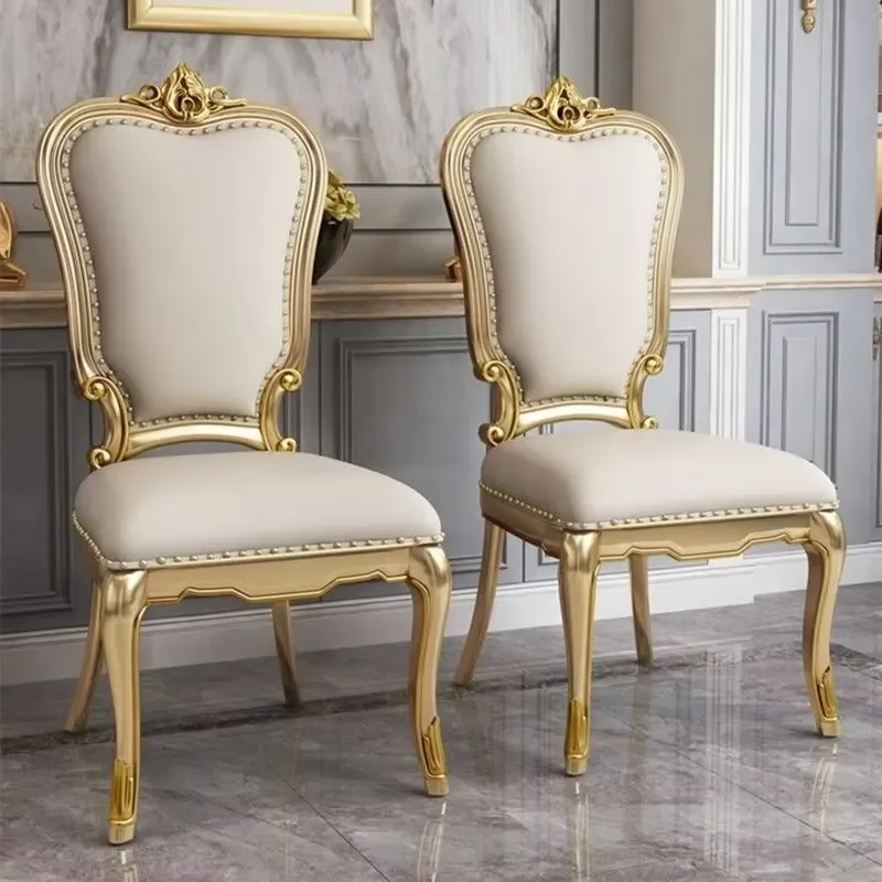2025 New Model Extendable Light European Style Solid Wood & Marble Rectangular Dining Table and Chairs Set for Home