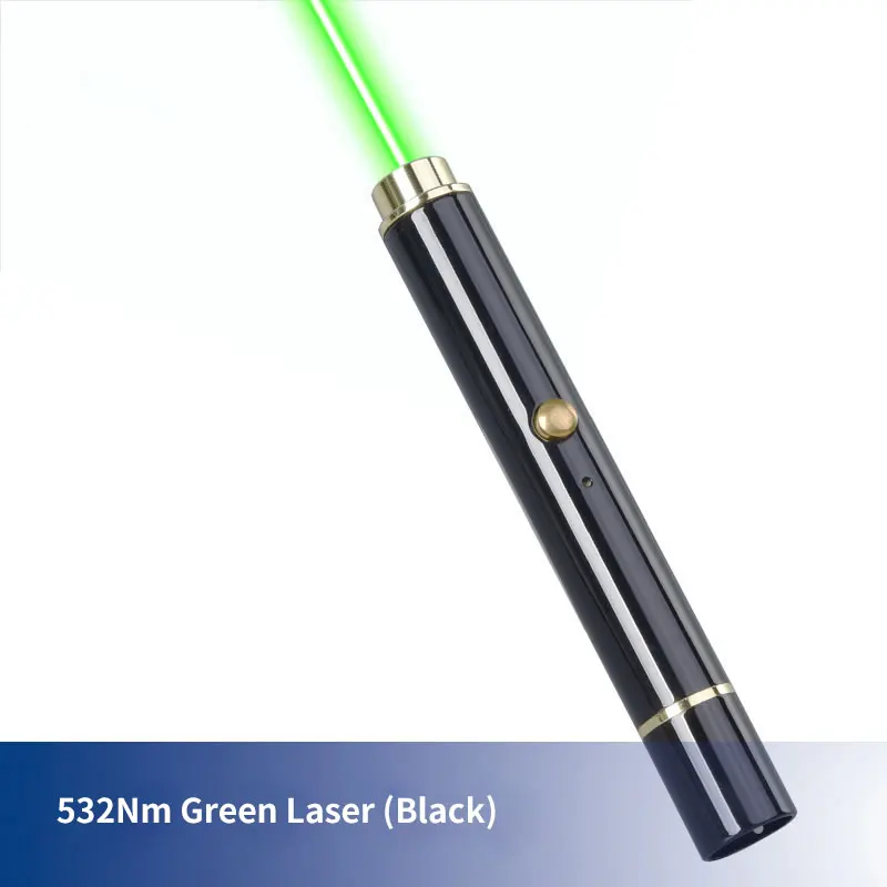 500-510nm Cyan Laser Pointer 532nm Green laser pen 650nm Red Laser Built-in USB Rechargeable Beam Pointer Pen