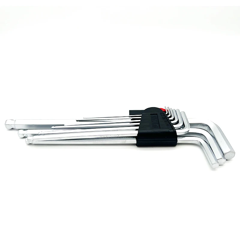 Portable Professional Nine Sizes of Allen Wrench Sets Hex Key 1.5mm 2mm 2.5mm 3mm 4mm 5mm 6mm 8mm 10mm