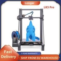 Longer LK5 Pro 3D Printer 90% Pre-Assembled Triangle Design 3Kits TMC2208 Chipsets Silent Upgraded Glass Bed 300 x 300 x 400mm