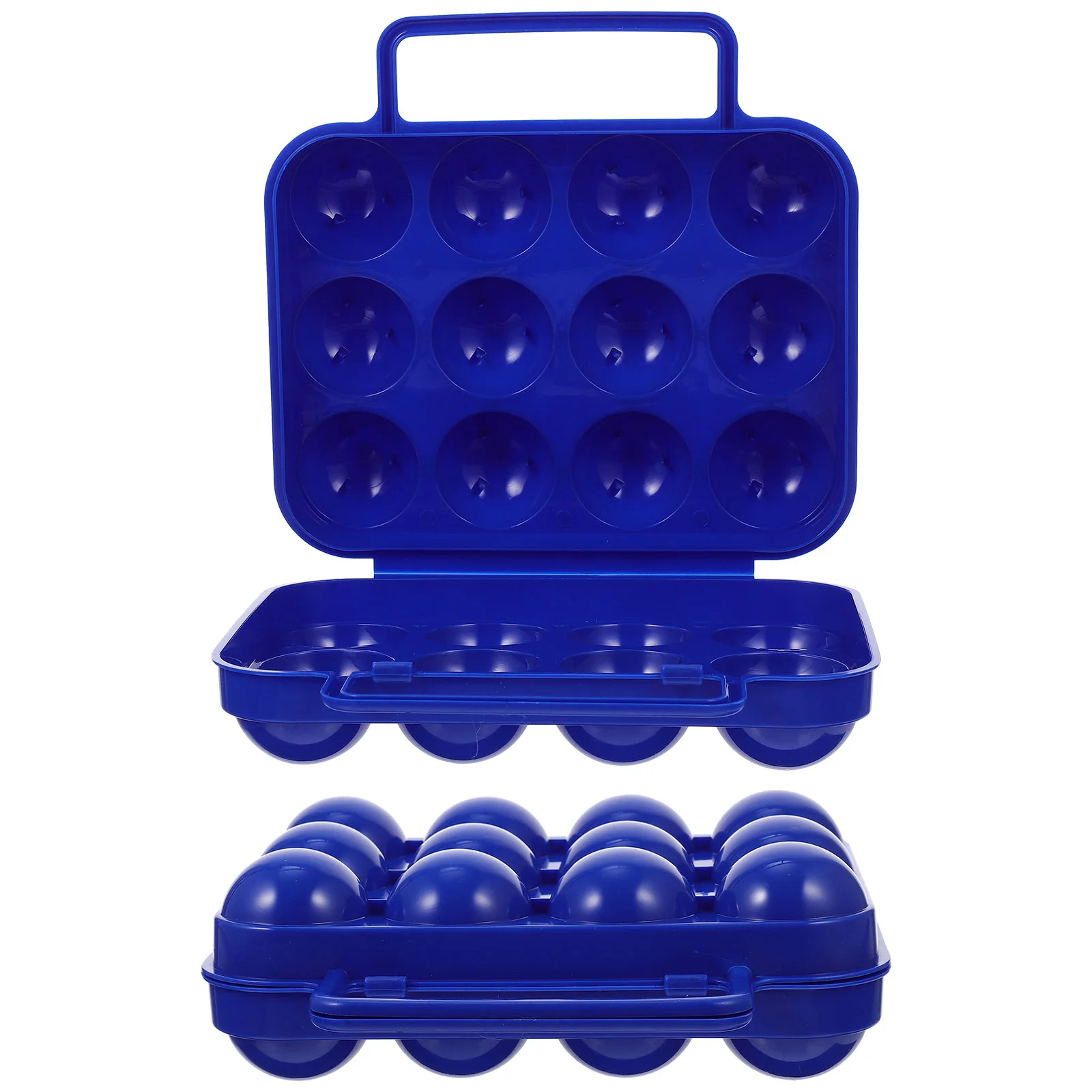 

2 Pcs Portable Egg Carton Eggs Carry Case Container Organizer Holder Storage Box Refrigerator Pp Bin Travel Containers