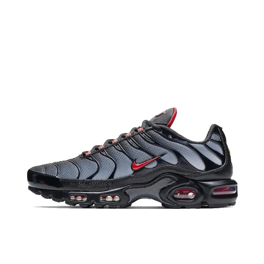 Nike Air Max Plus TN Men's Gradient Retro Classic Cushioning Jogging Low Top Running Shoes Black Grey